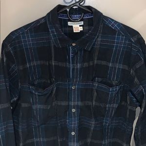 Mens Carbon2Cobalt Plaid Flannel